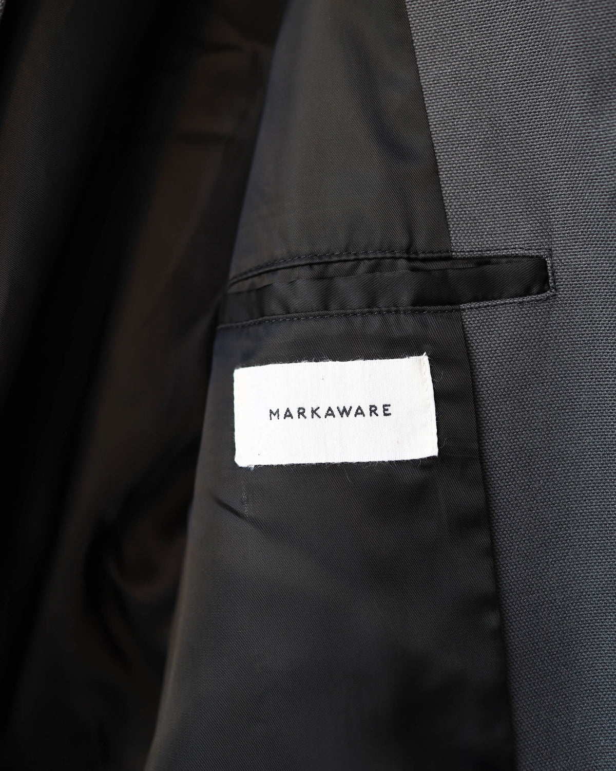 CHASSEUR JACKET ORGANIC COTTON DUCK "CHARCOAL"