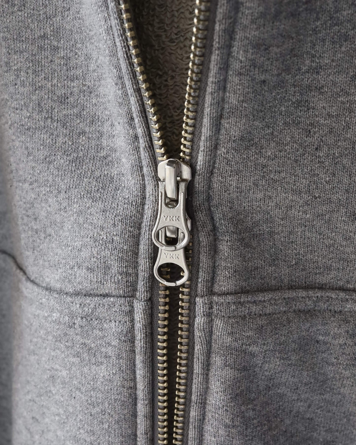 FULL ZIP HOODY "GRAY"