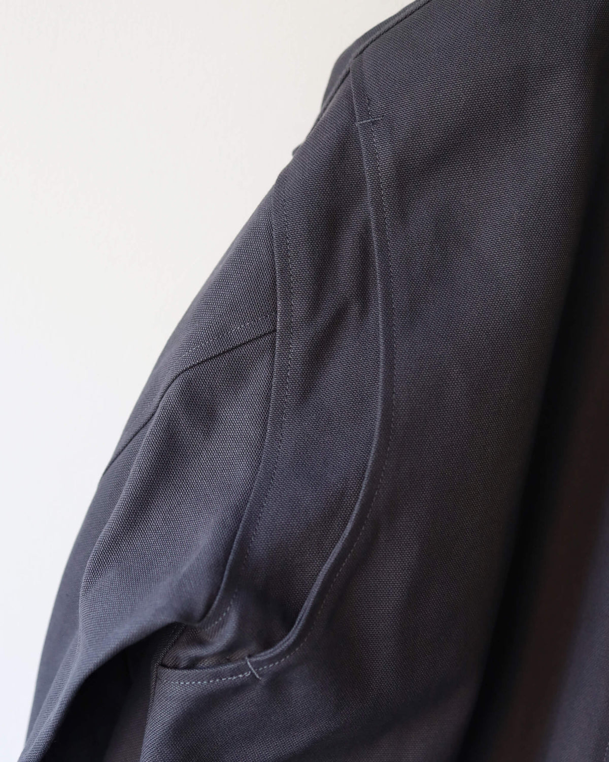 CHASSEUR JACKET ORGANIC COTTON DUCK "CHARCOAL"