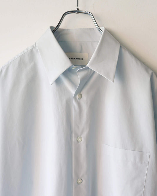 COMFORT FIT SHIRT ORGANIC GIZA TYPEWRITER "ICE"