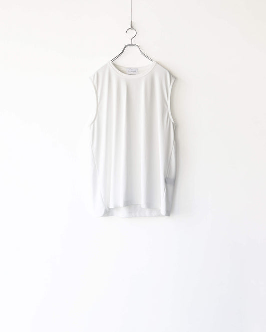 NO SLEEVE TEE "WHITE"