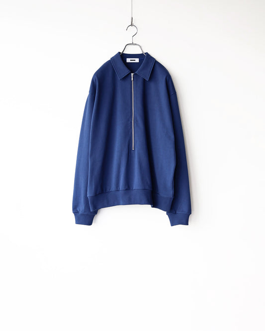 HALF ZIP SWEAT "FRESH NAVY"