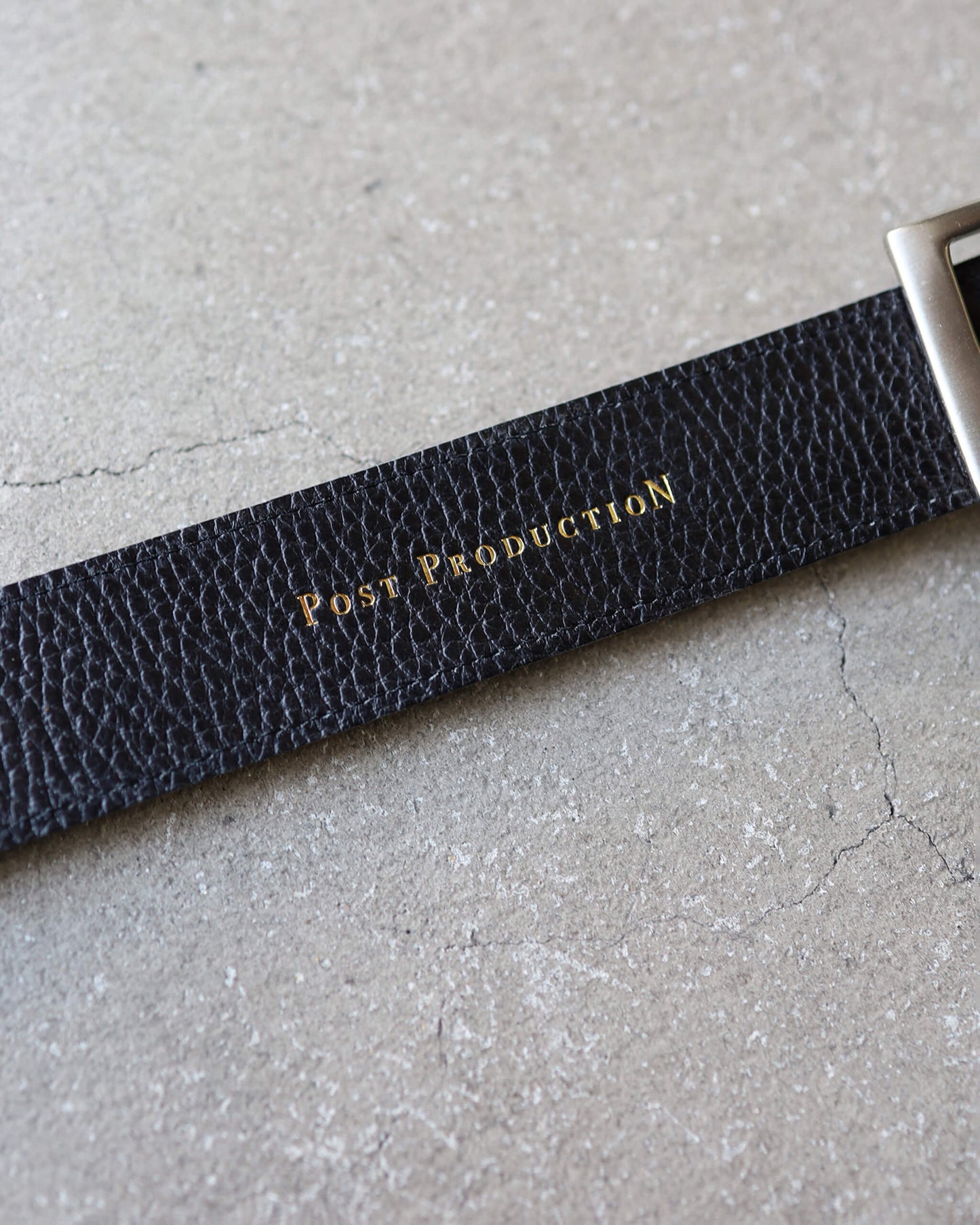 Mesh-Belt - Embossed Vacchetta "Black"