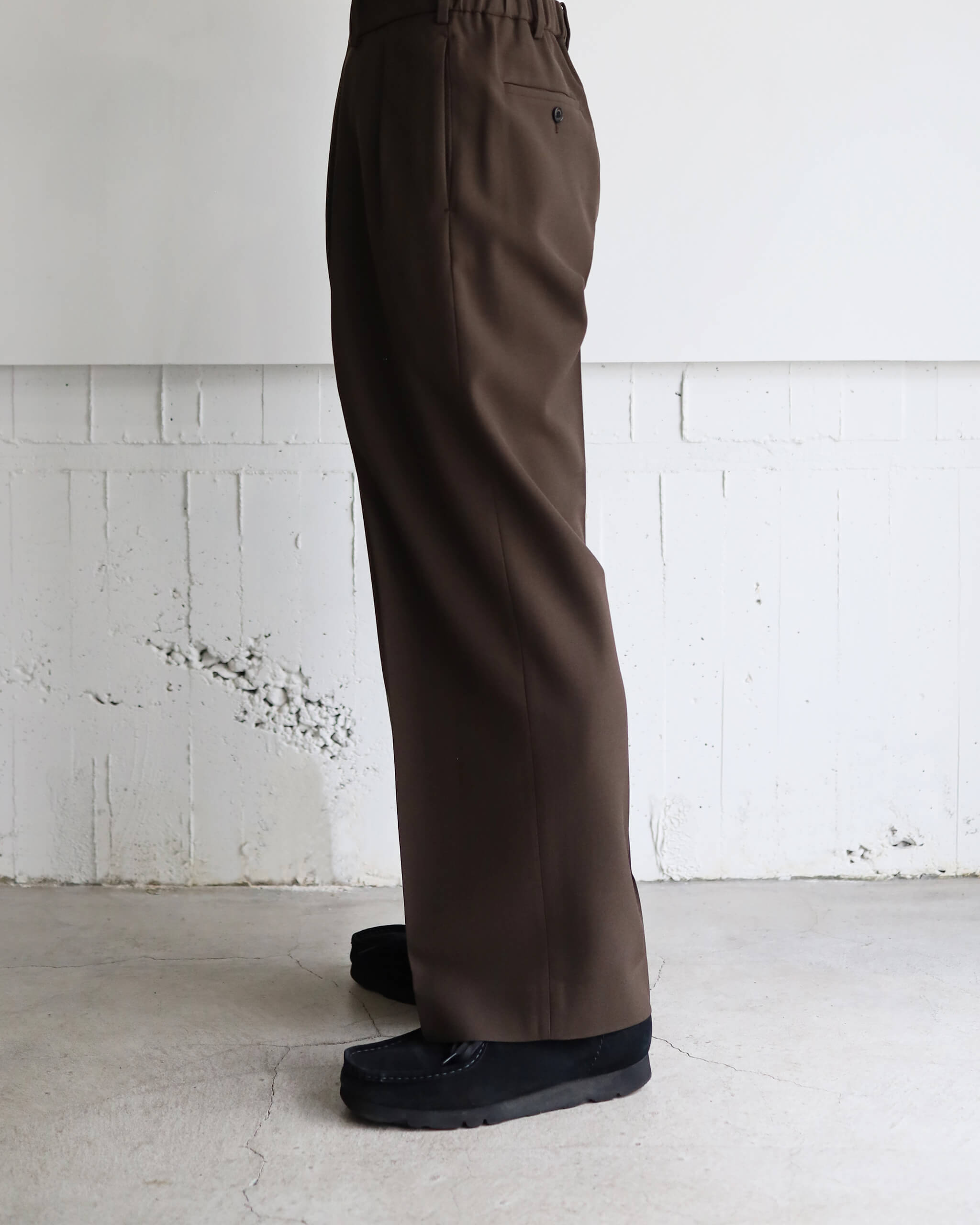 DOUBLE PLEATED TROUSERS ORGANIC WOOL SURVIVAL CLOTH 