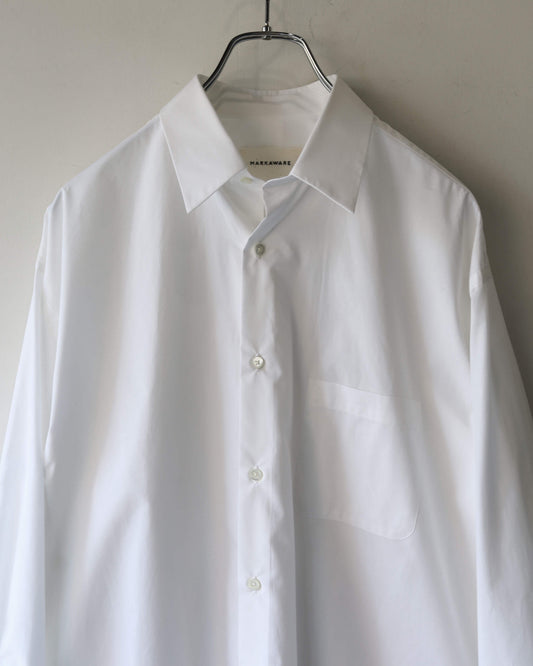 COMFORT FIT SHIRT ORGANIC GIZA TYPEWRITER "WHITE"
