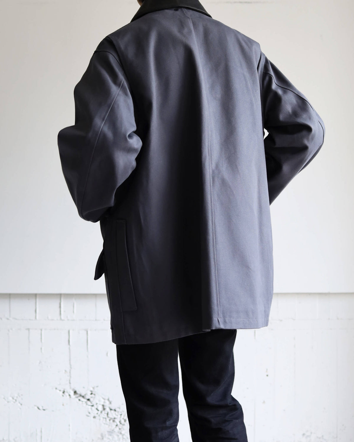 CHASSEUR JACKET ORGANIC COTTON DUCK "CHARCOAL"