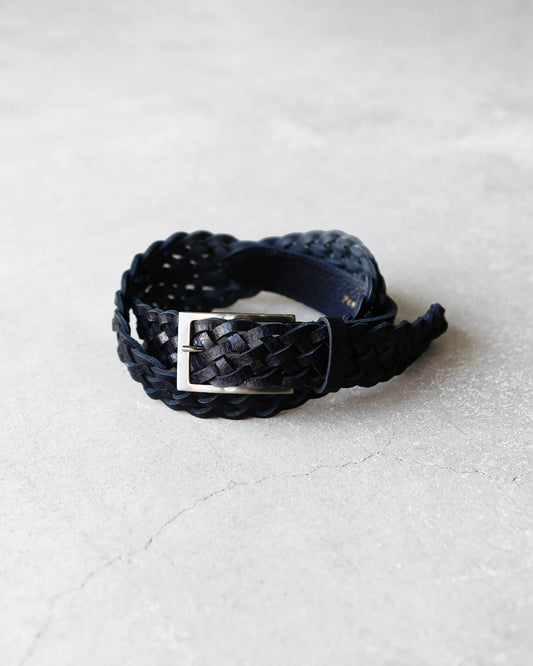 Mesh-Belt - Embossed Vacchetta "Black"