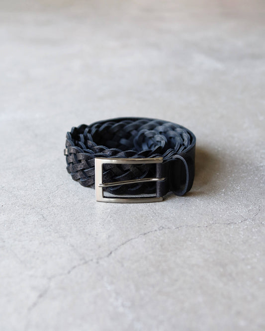 Mesh-Belt - Embossed Vacchetta "Black"