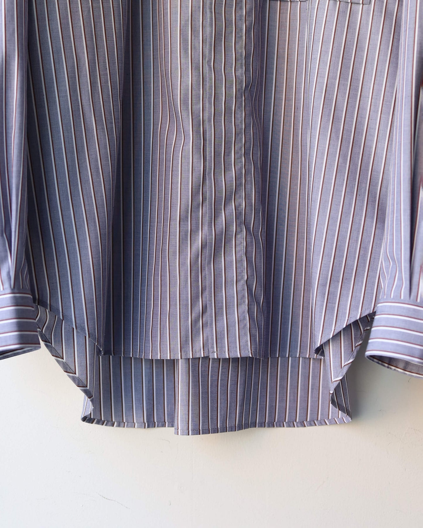GIZA STRIPE SHIRTS "NAVY"