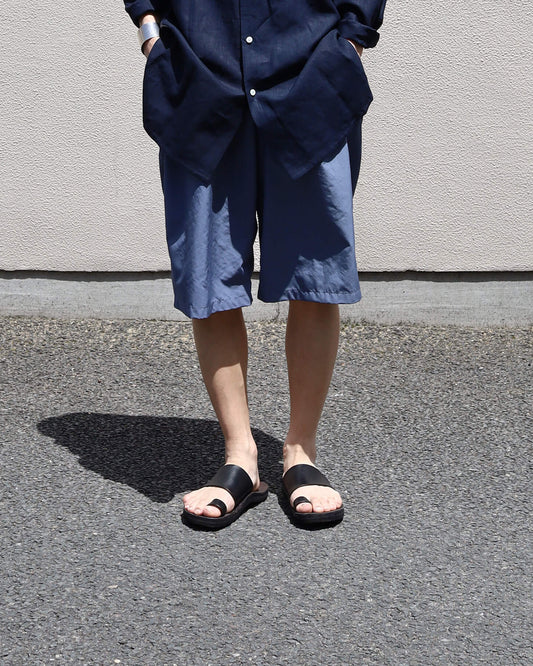Hassui popline - Bulky easy shorts "Cambridge blue"