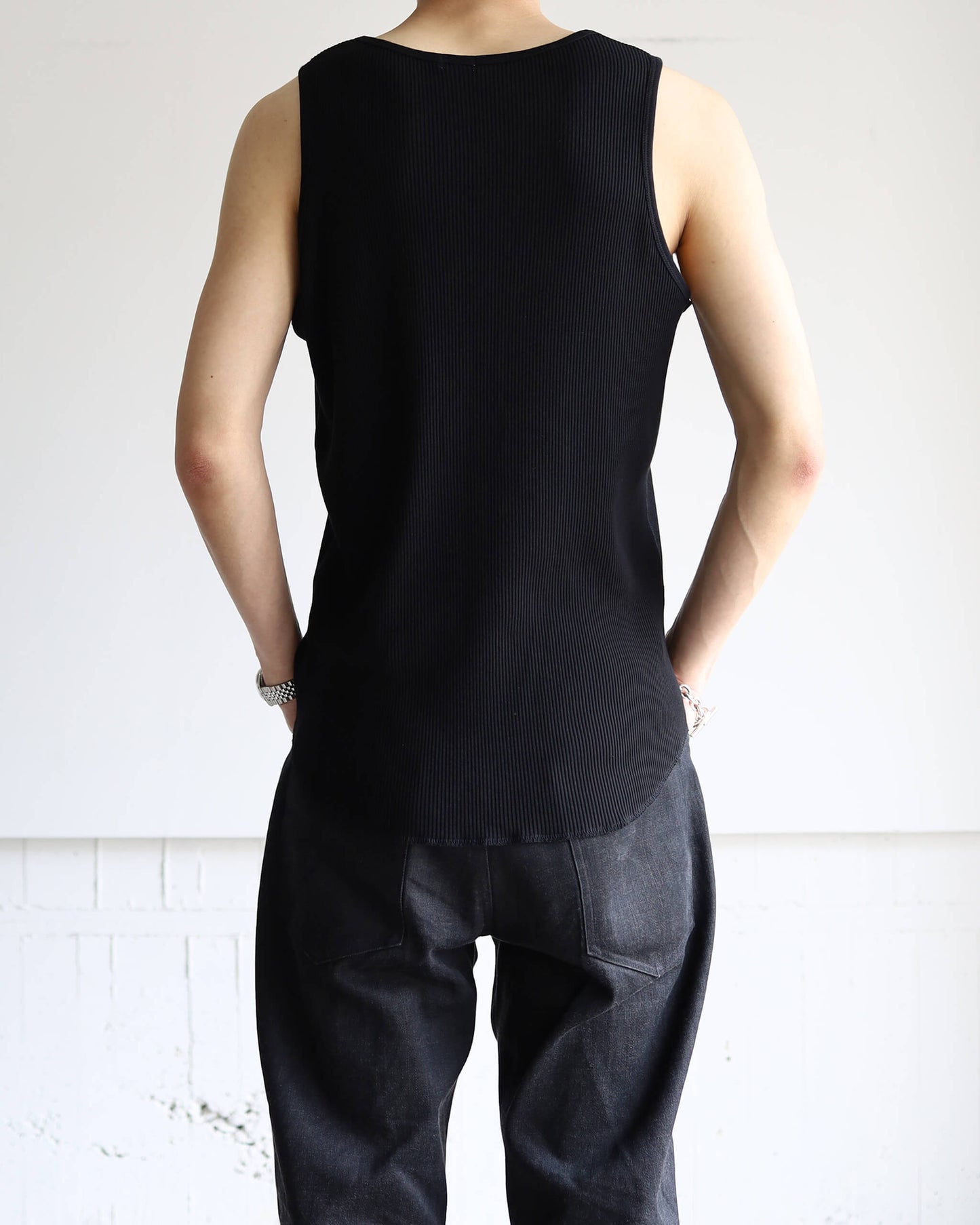 [Exclusive] SKIN TOP - MENS "BLACK"