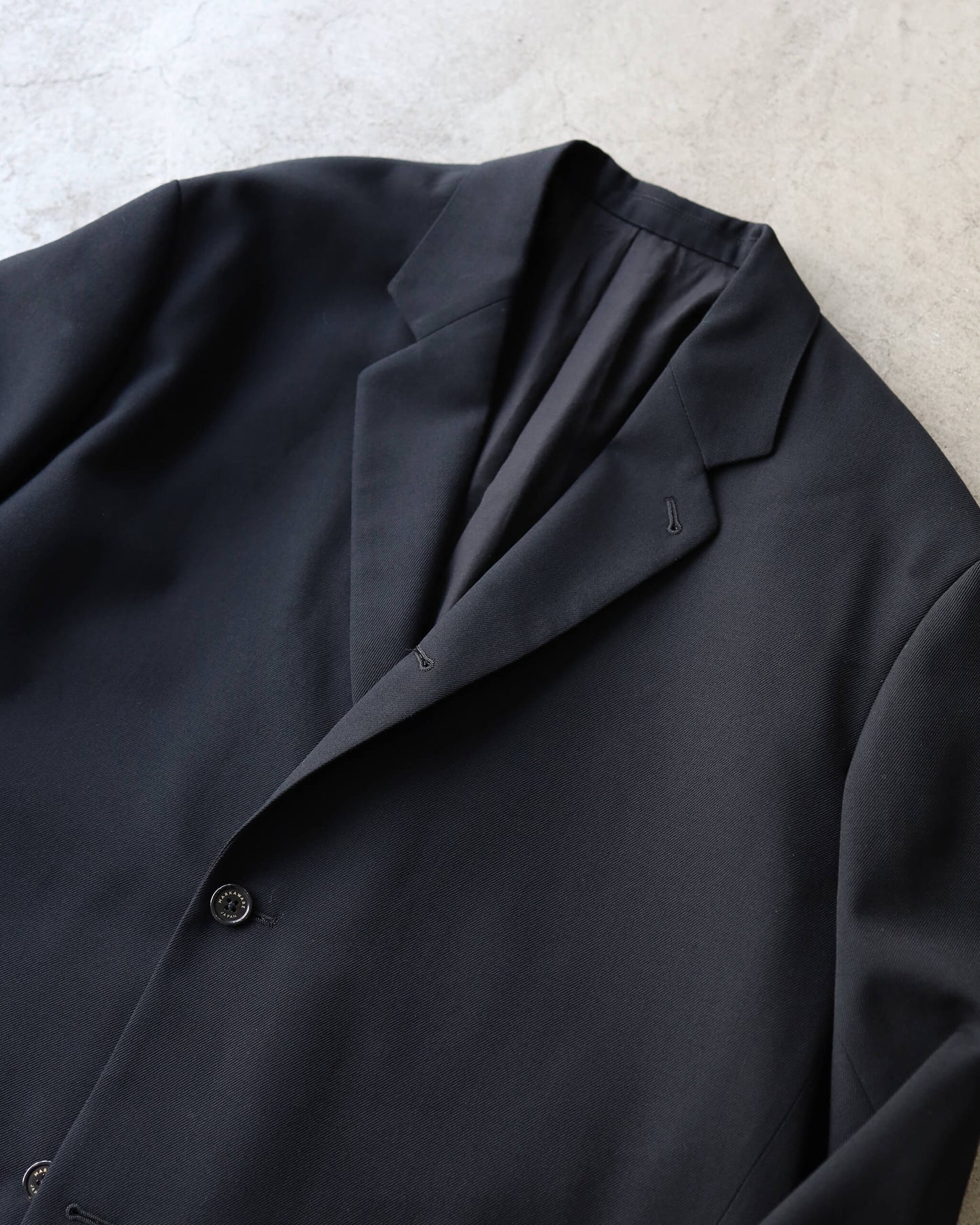 COMFORT BLAZER ORGANIC WOOL SURVIVAL CLOTH "BLACK"