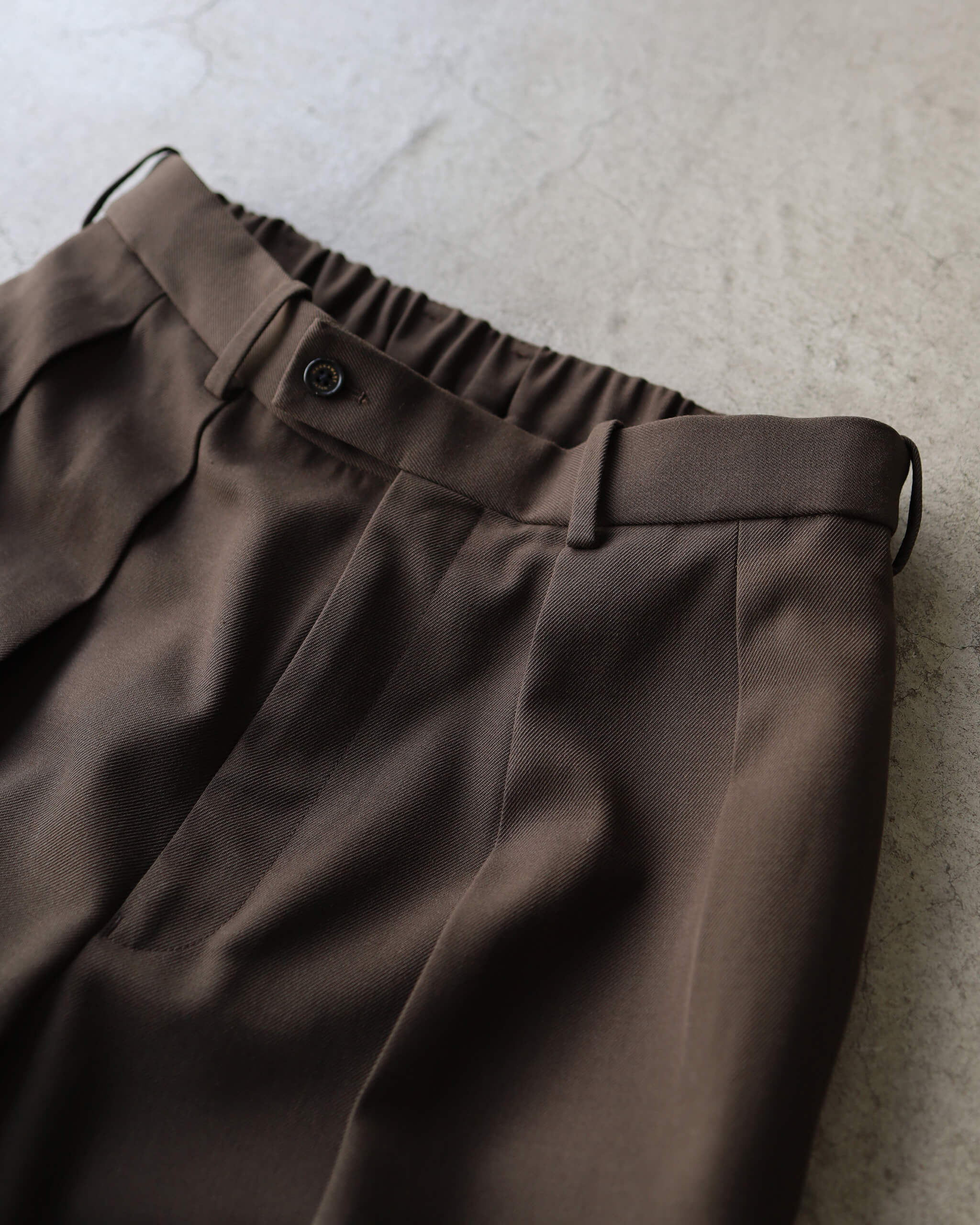 DOUBLE PLEATED TROUSERS ORGANIC WOOL SURVIVAL CLOTH 