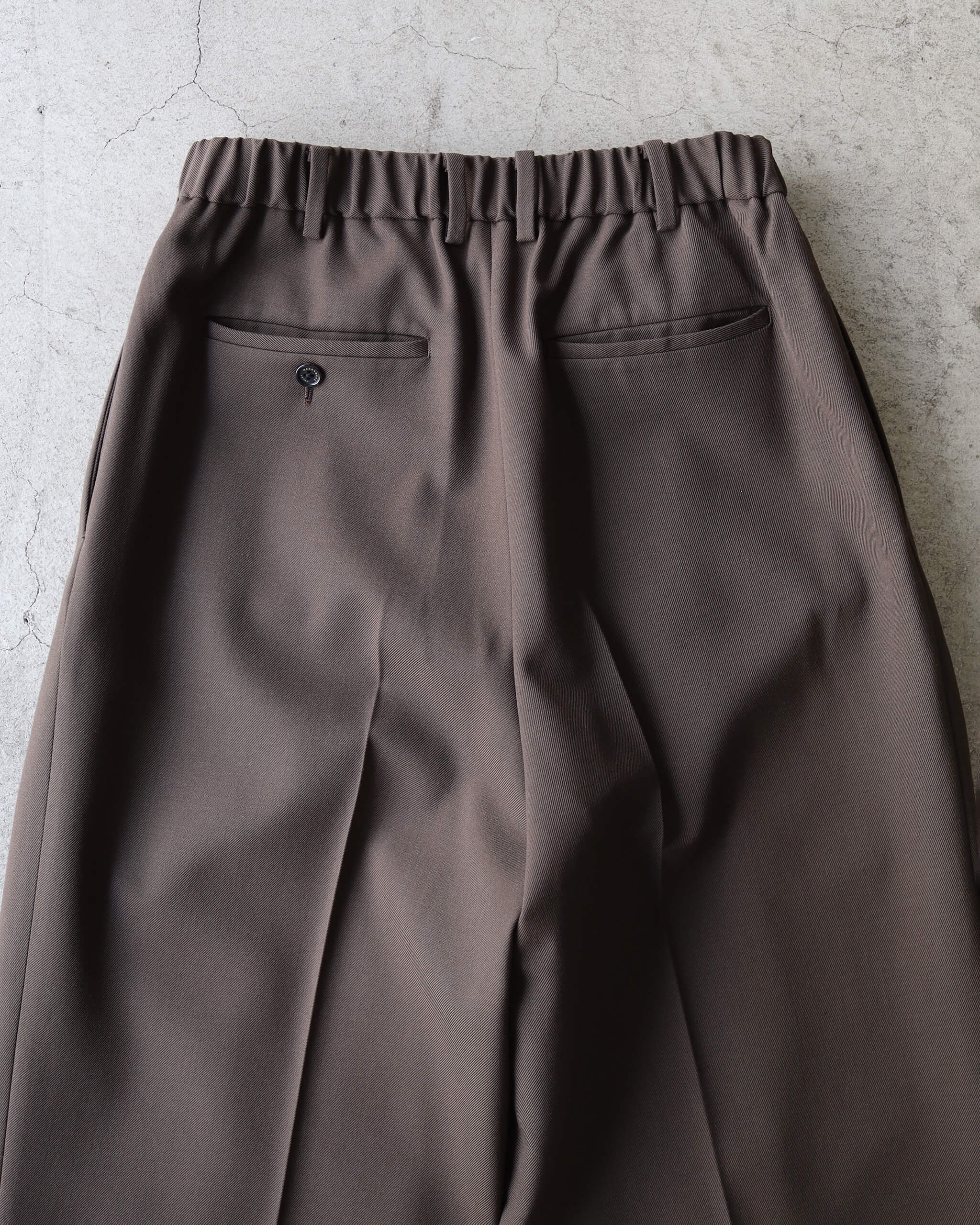 DOUBLE PLEATED TROUSERS ORGANIC WOOL SURVIVAL CLOTH 