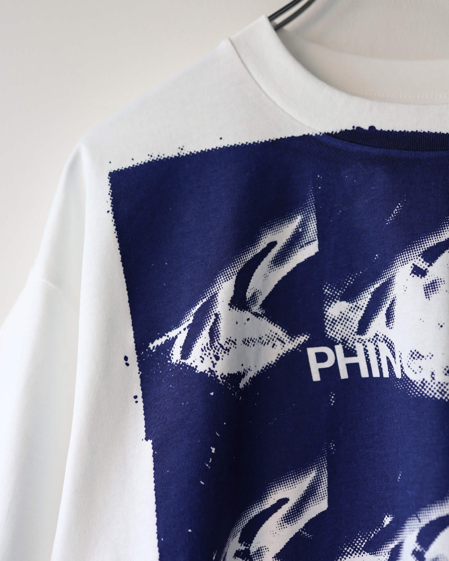 TOUCH T-SHIRT "WHITE x NAVY"