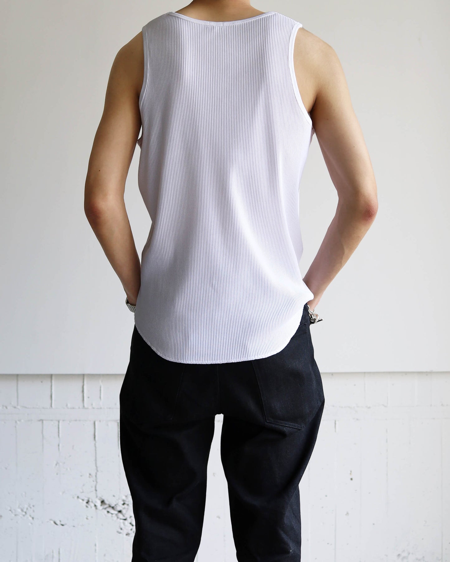 [Exclusive] SKIN TOP - MENS "WHITE"