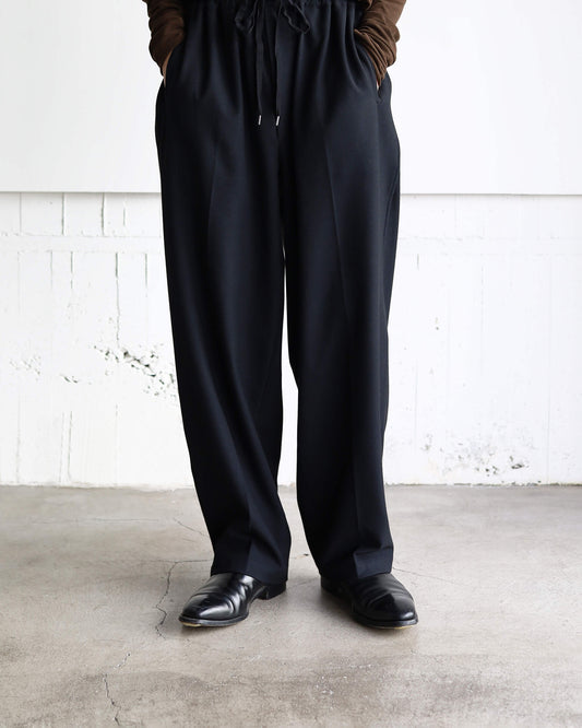 FRENCH TWILL DOUGI PANTS "BLACK"