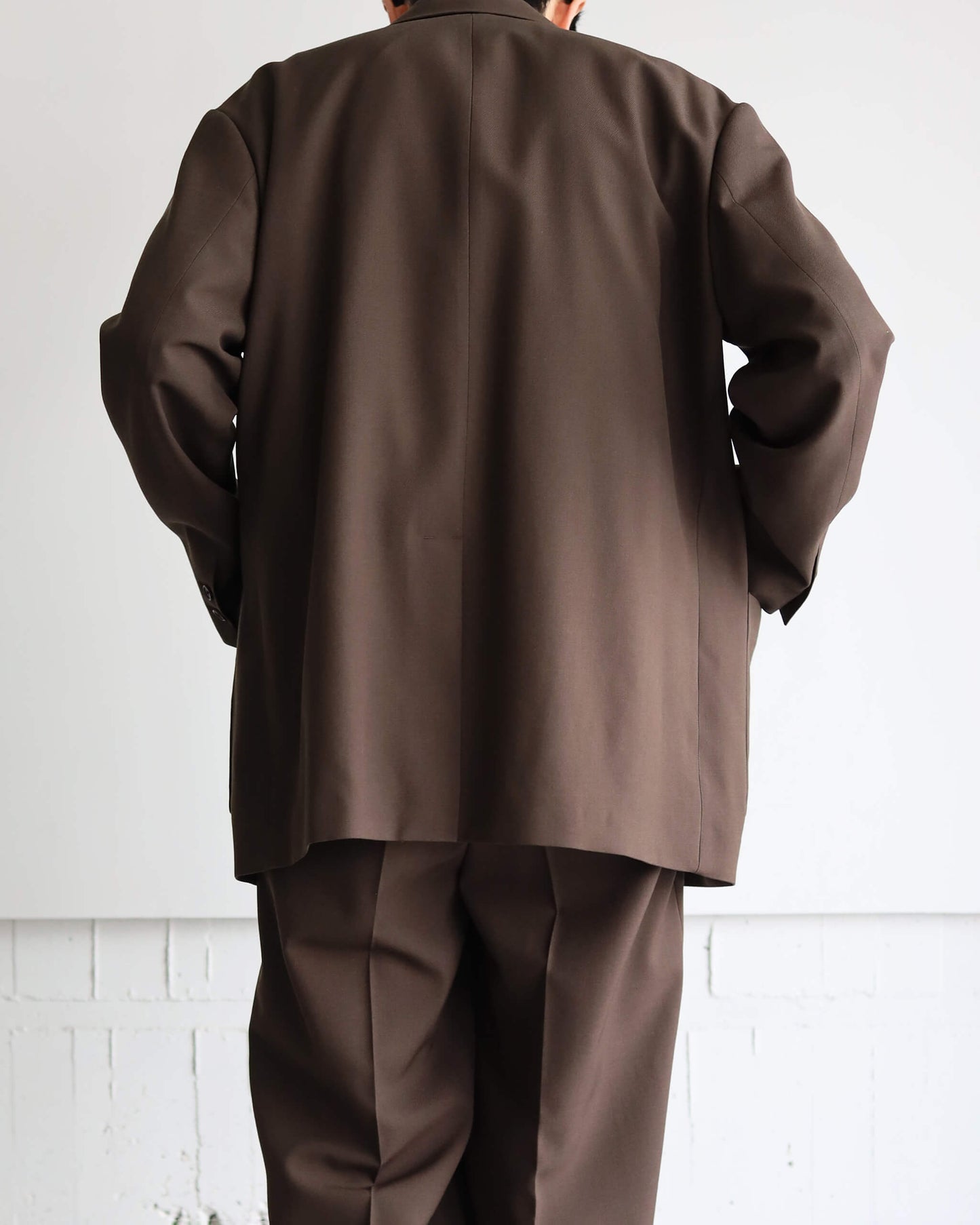 COMFORT BLAZER ORGANIC WOOL SURVIVAL CLOTH "BROWN KHAKI"