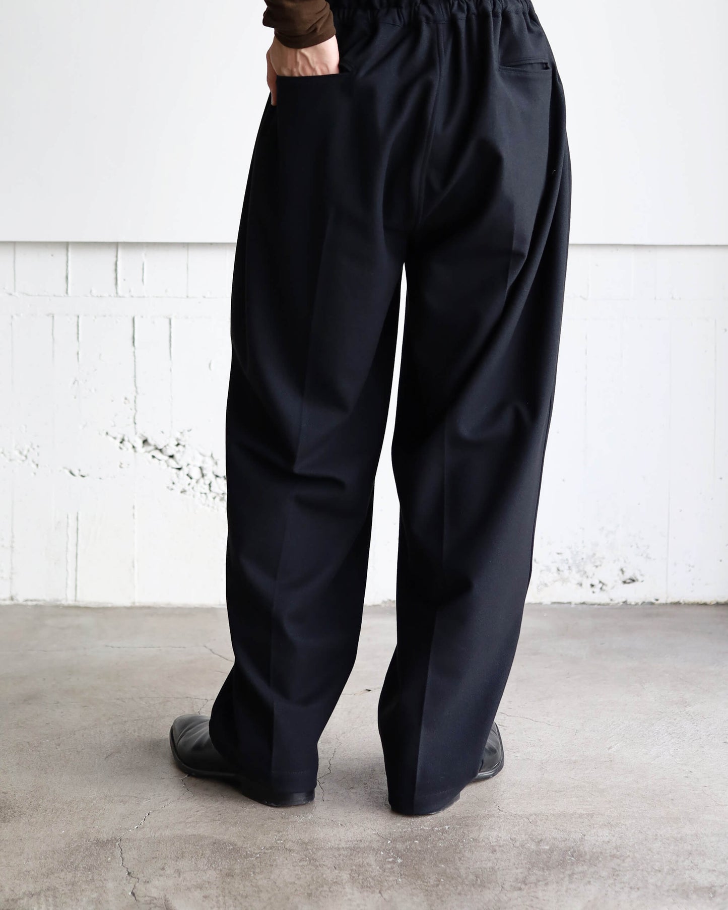 FRENCH TWILL DOUGI PANTS "BLACK"