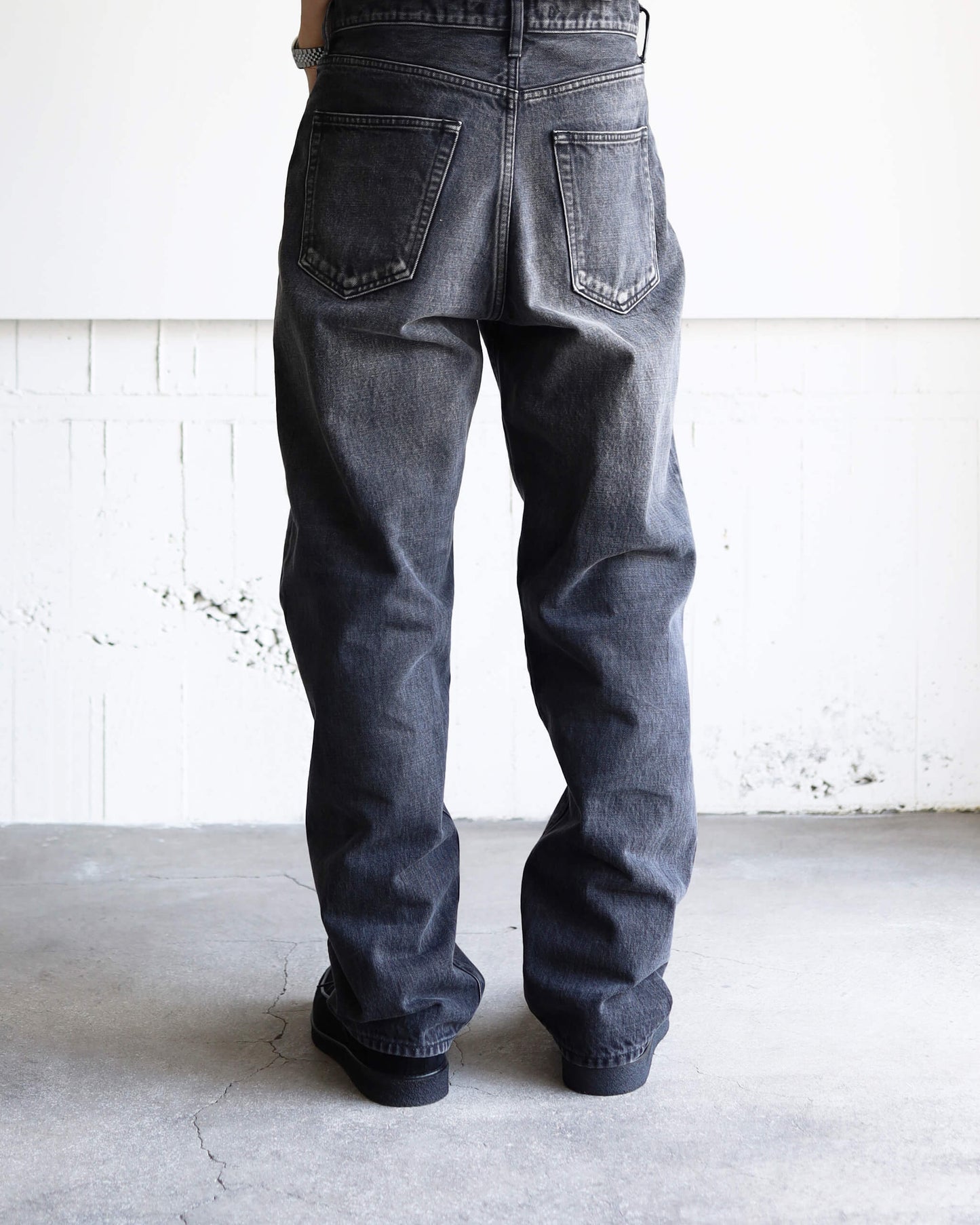 SELVEDGE DENIM 5POCKET PANTS "BLACK"
