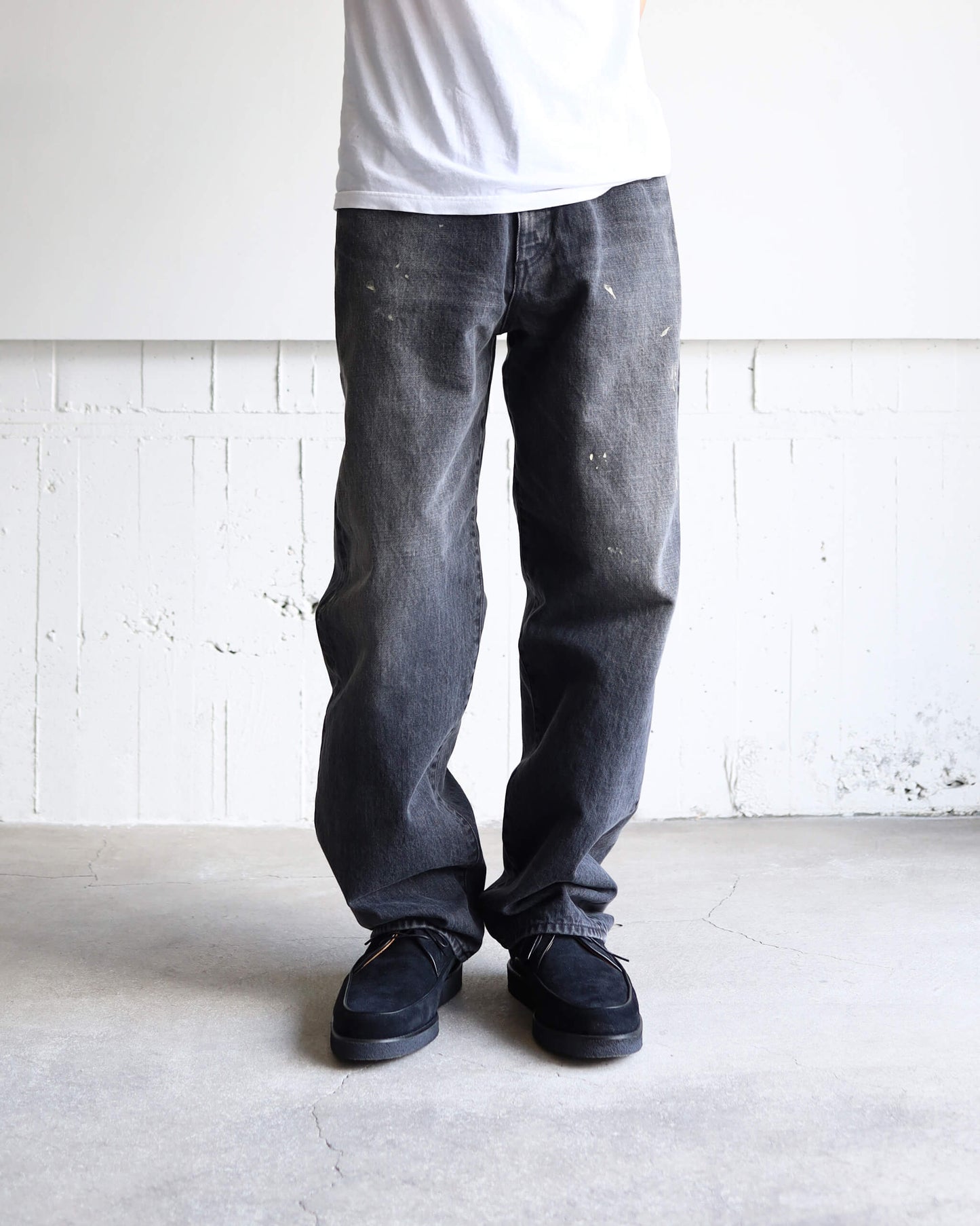 SELVEDGE DENIM 5POCKET PANTS "BLACK"