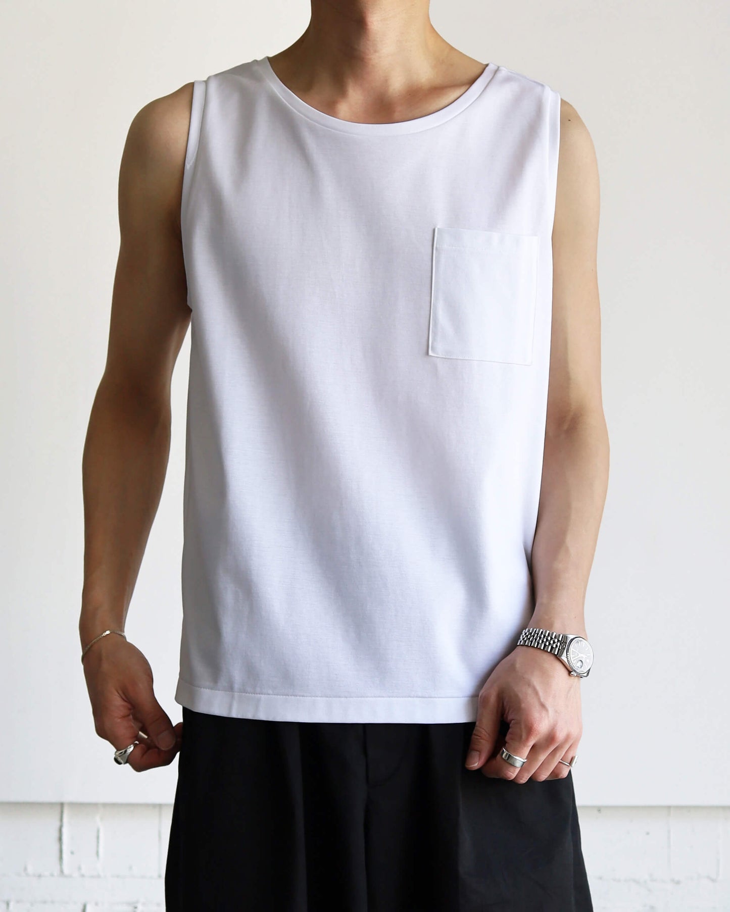 EXTRA FINE TANK TOP "WHITE"