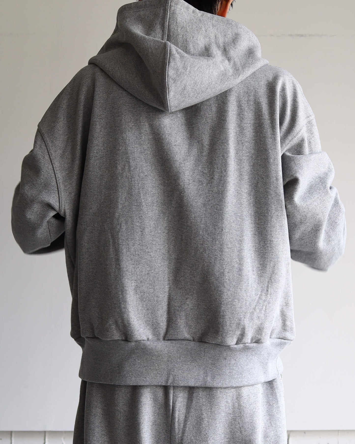 FULL ZIP HOODY "GRAY"