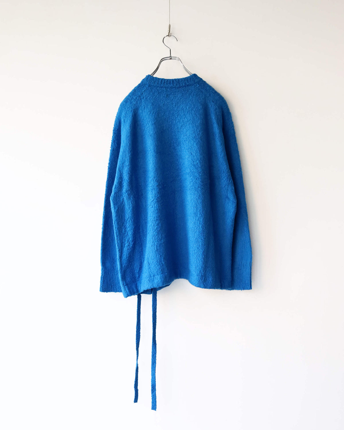 HEM-SLIT KNIT PULLOVER "Blu"