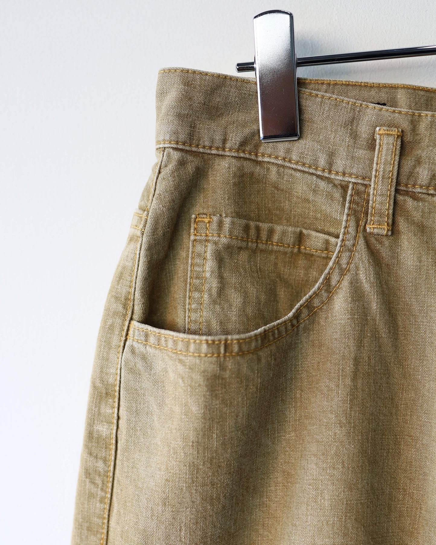 ZIMBABWE COTTON DENIM ASHLEY JEANS "KHAKI BEIGE"