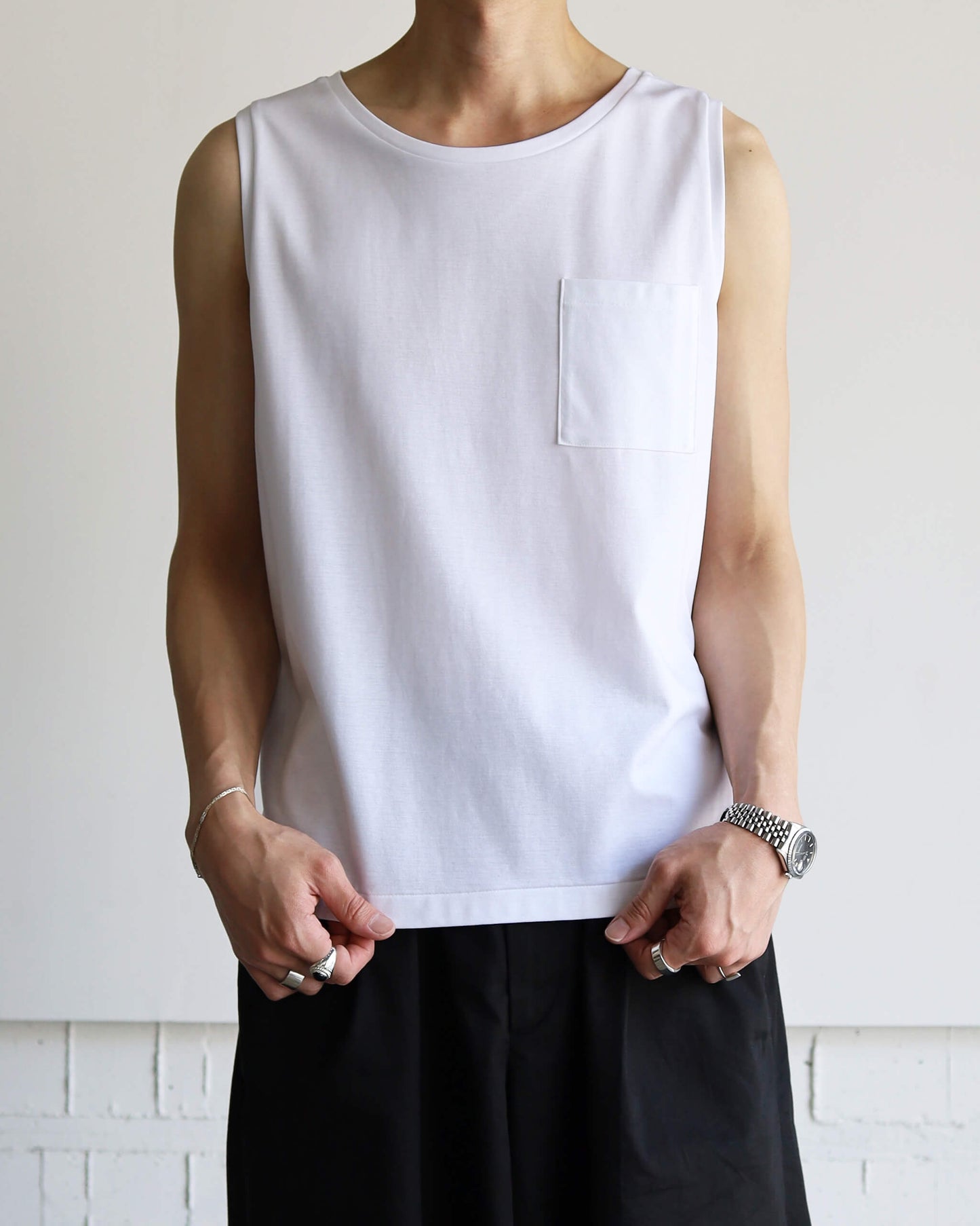 EXTRA FINE TANK TOP "WHITE"