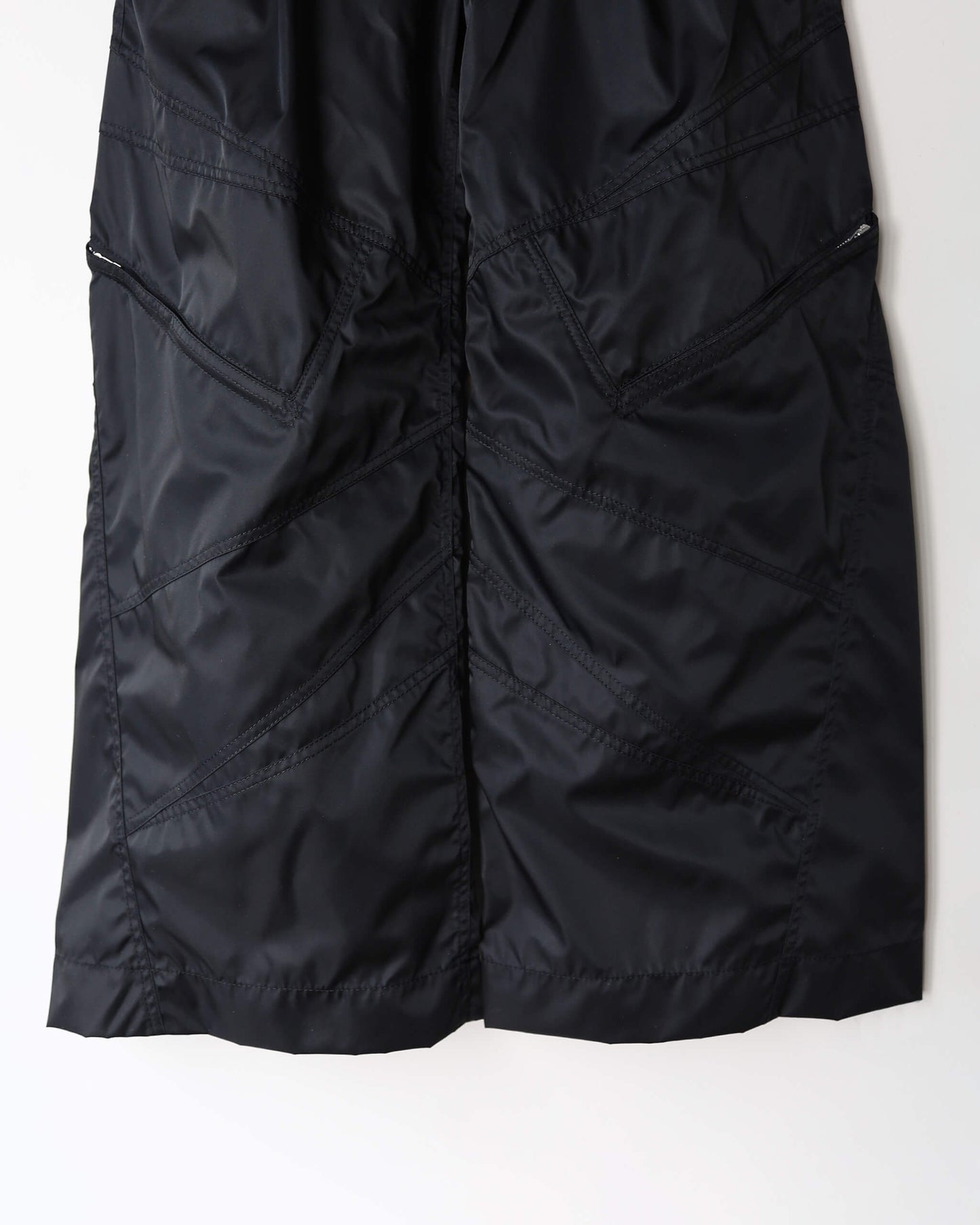 NYLON TRACK PANTS "Bk"