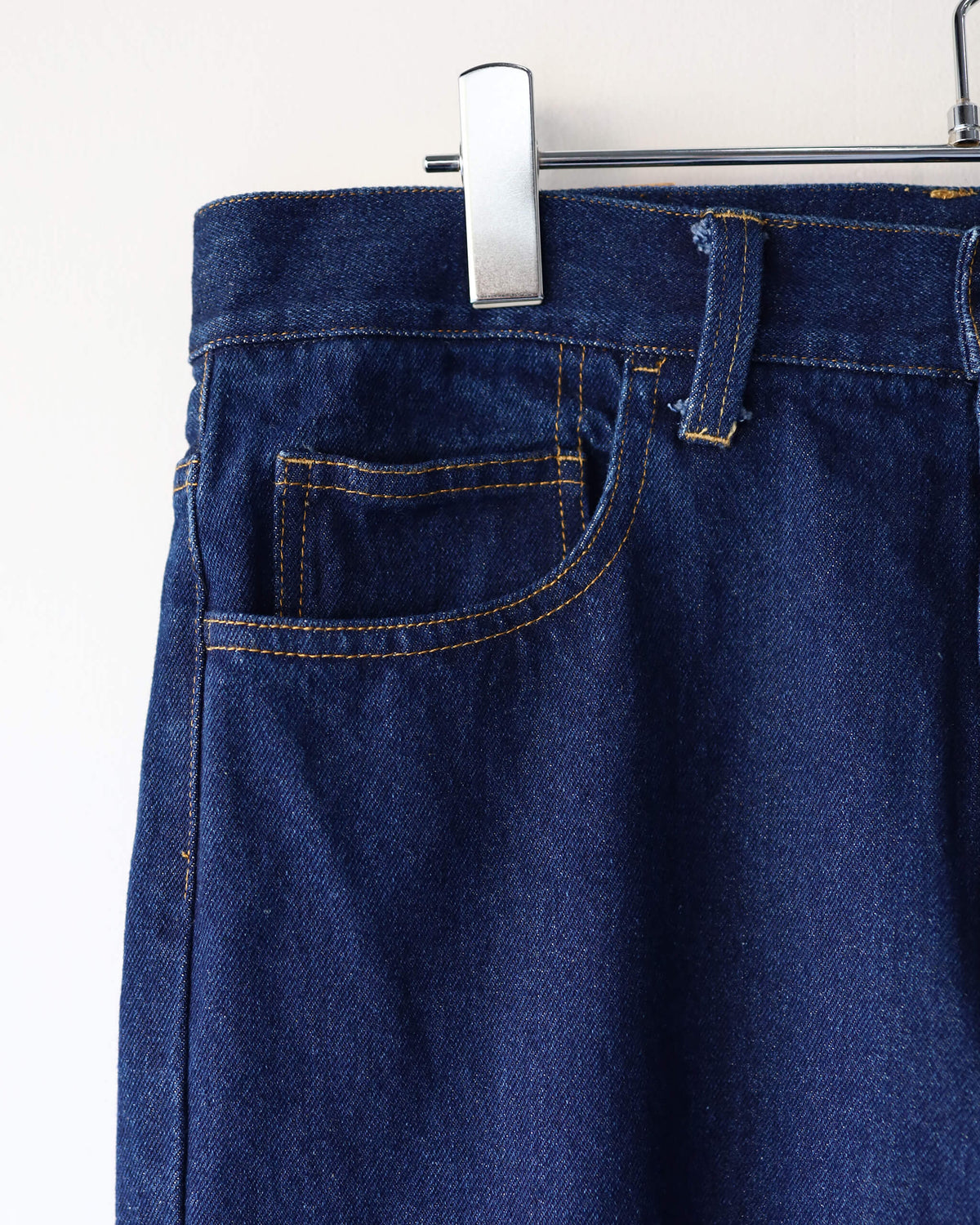 6 POCKET JEANS STRAIGHT "NAVY"