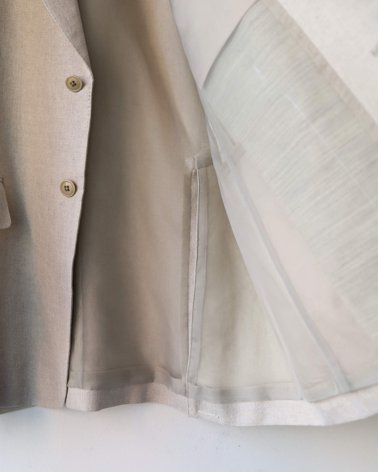 TAILORED JACKET "ECRU"