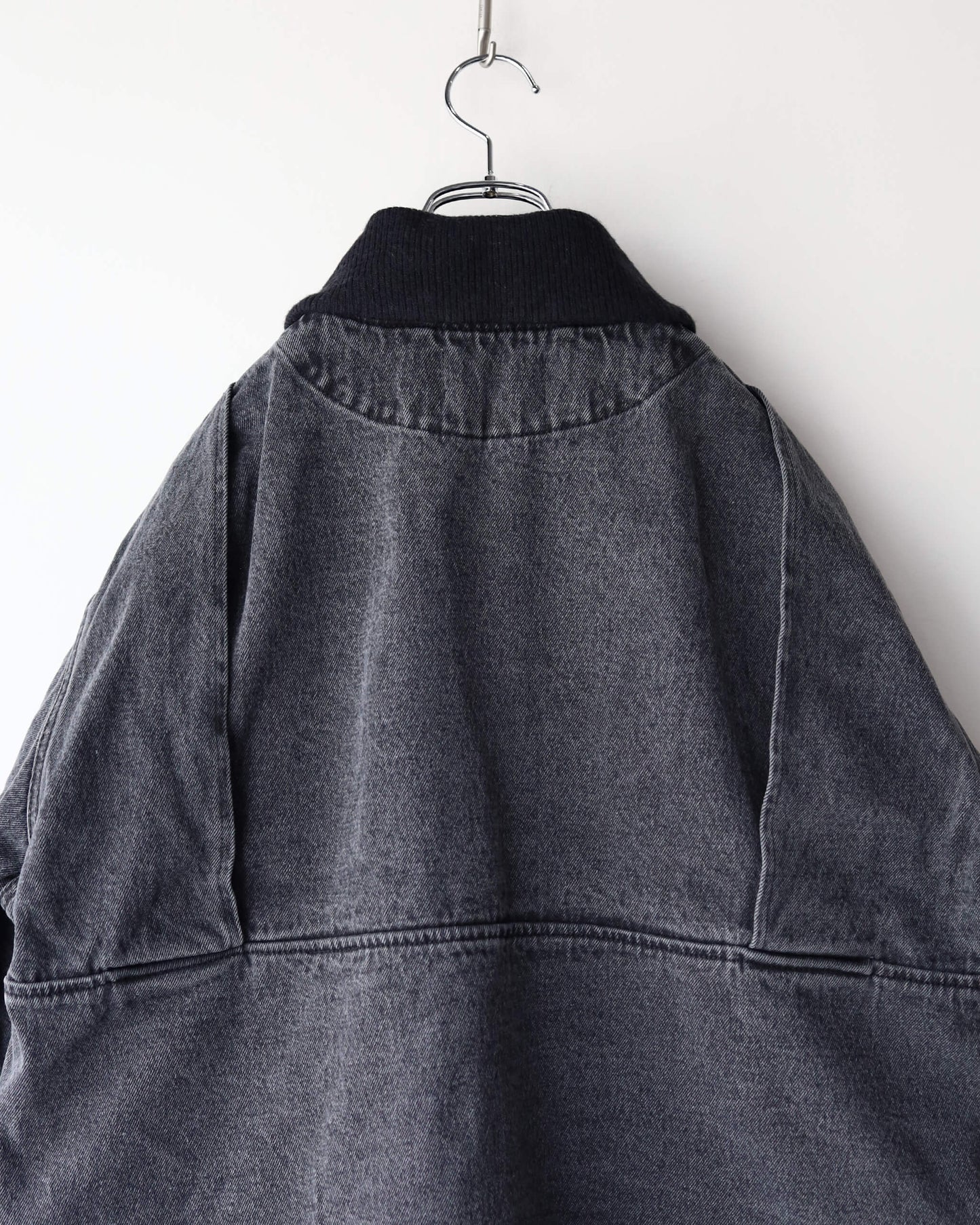 FLOAT DENIM BLOUSON "BLACK"