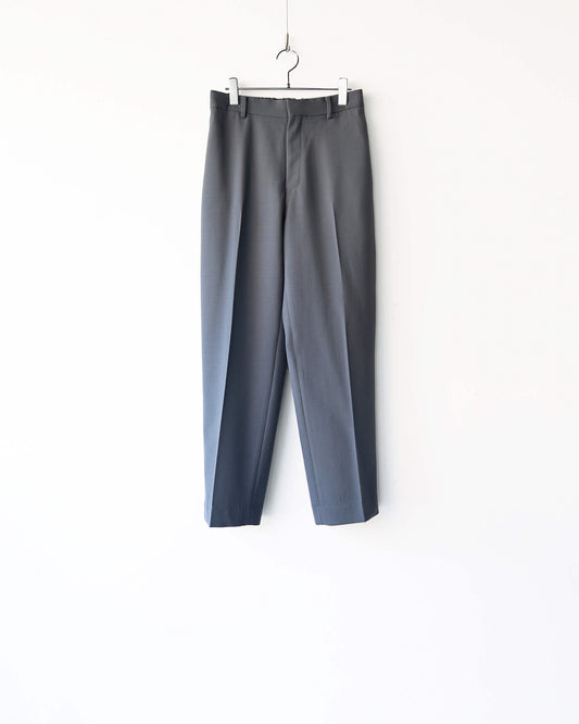 FLAT TAPERED TROUSERS ORGANIC WOOL SURVIVAL CLOTH®︎ "DOLPHIN GRAY"