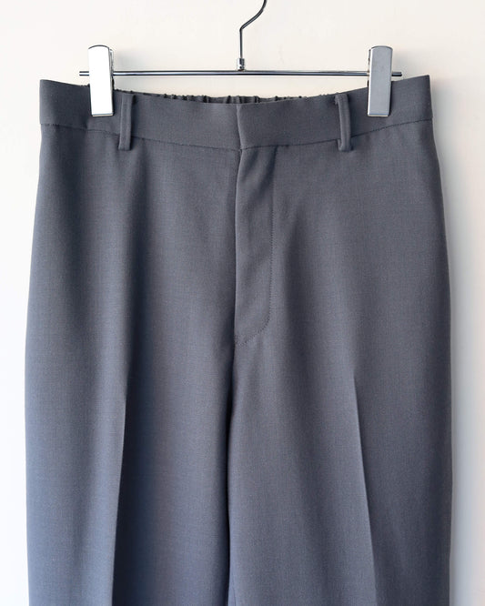 FLAT TAPERED TROUSERS ORGANIC WOOL SURVIVAL CLOTH®︎ "DOLPHIN GRAY"
