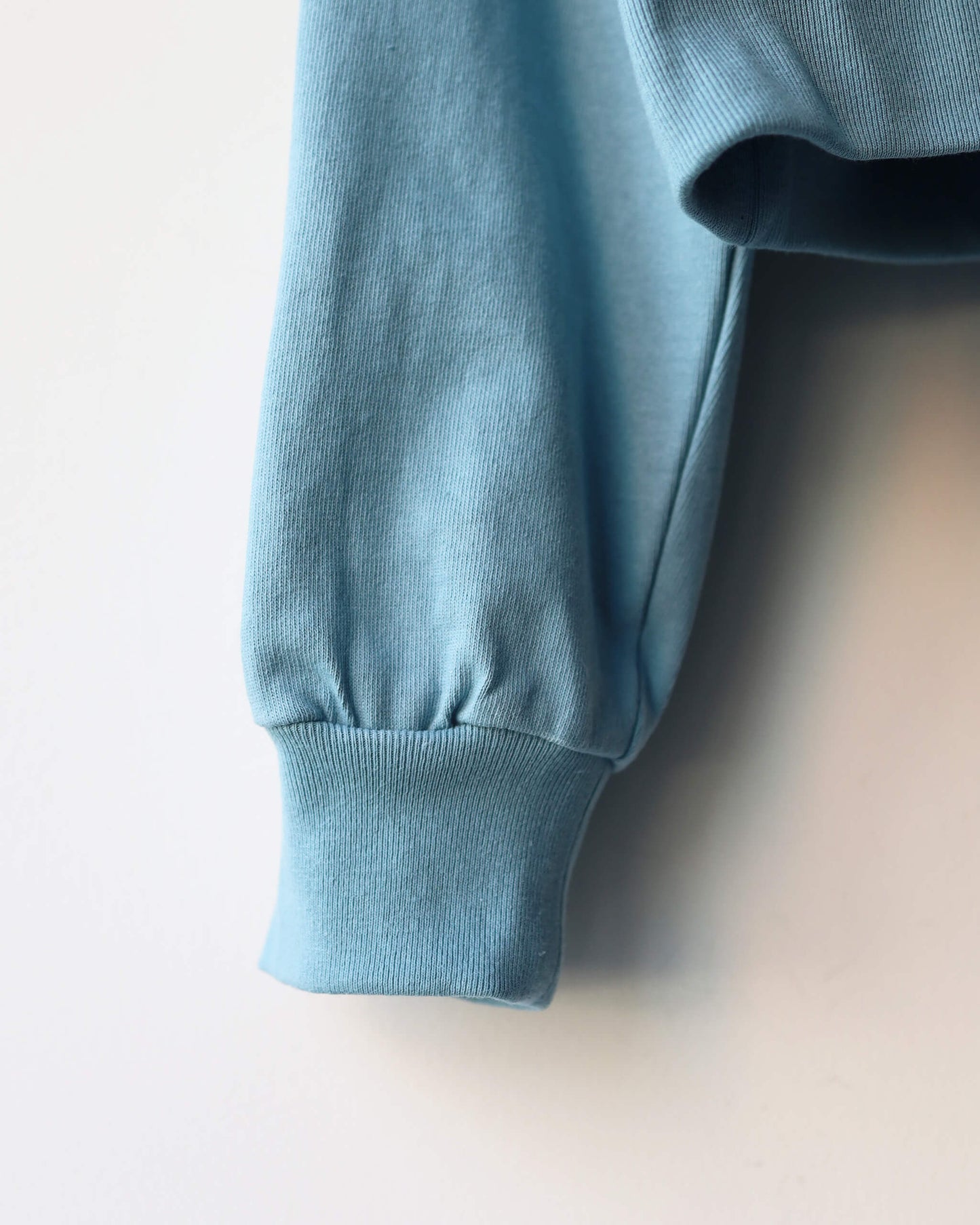 HALF ZIP JERSEY "LIGHT BLUE"