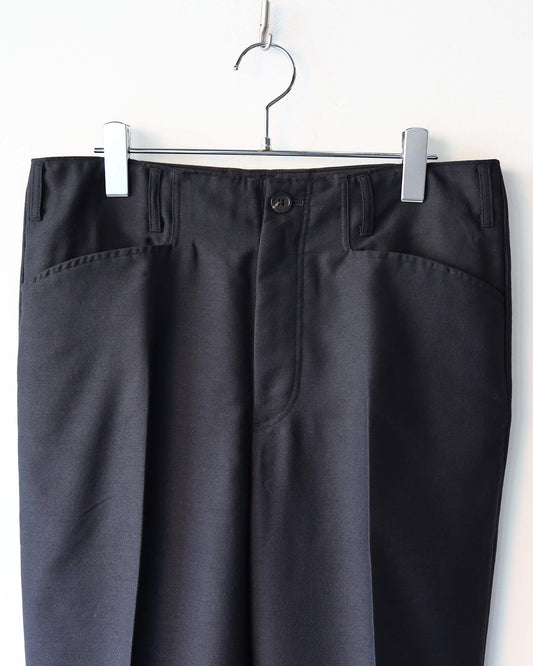 Shetland wool moleskin - Pearce "Black"