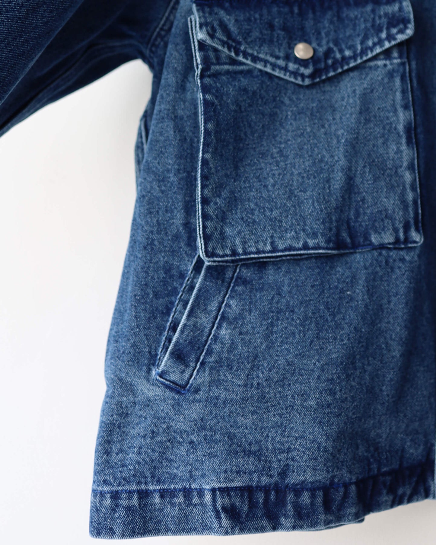 FLOAT DENIM BLOUSON "BLUE"