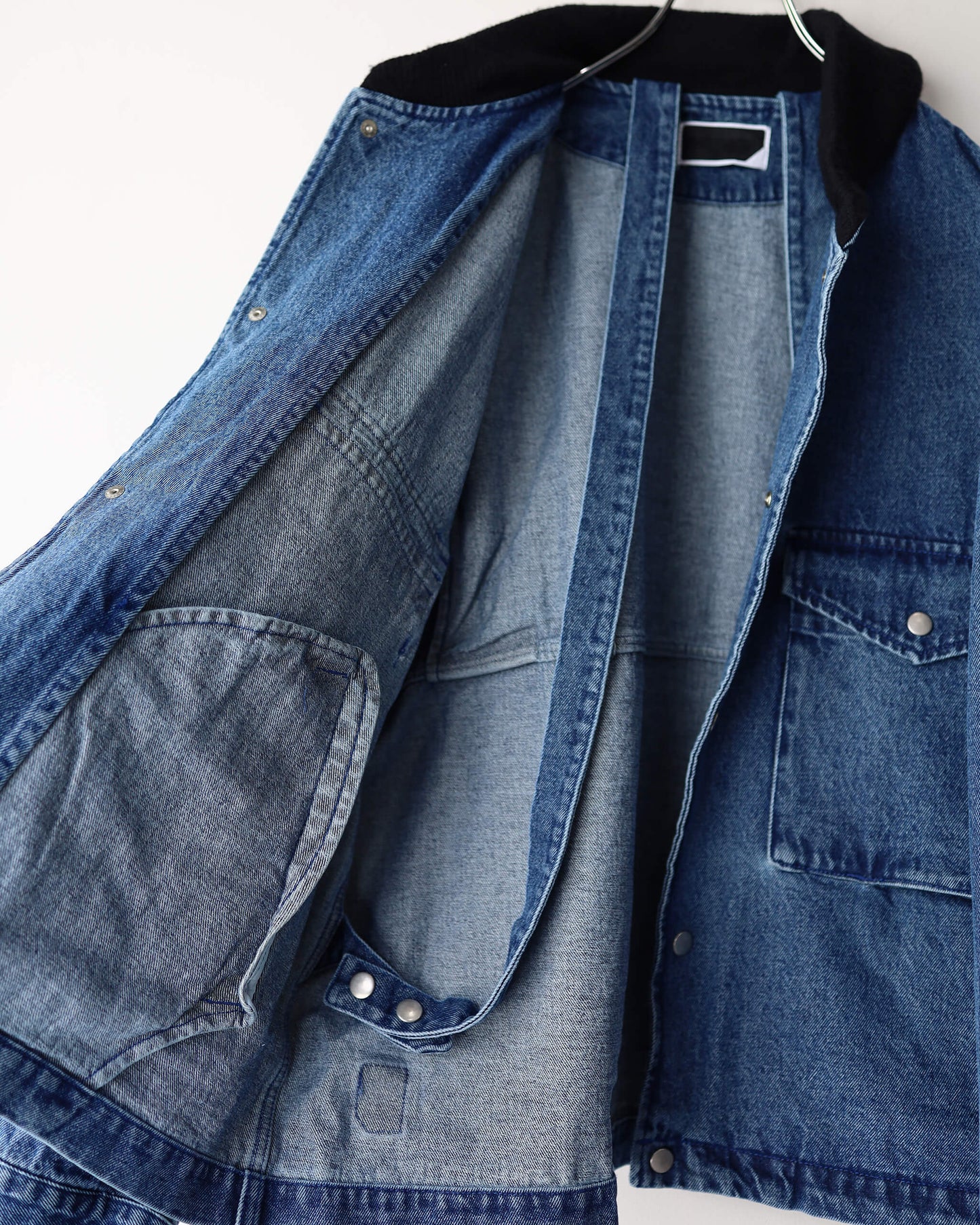 FLOAT DENIM BLOUSON "BLUE"