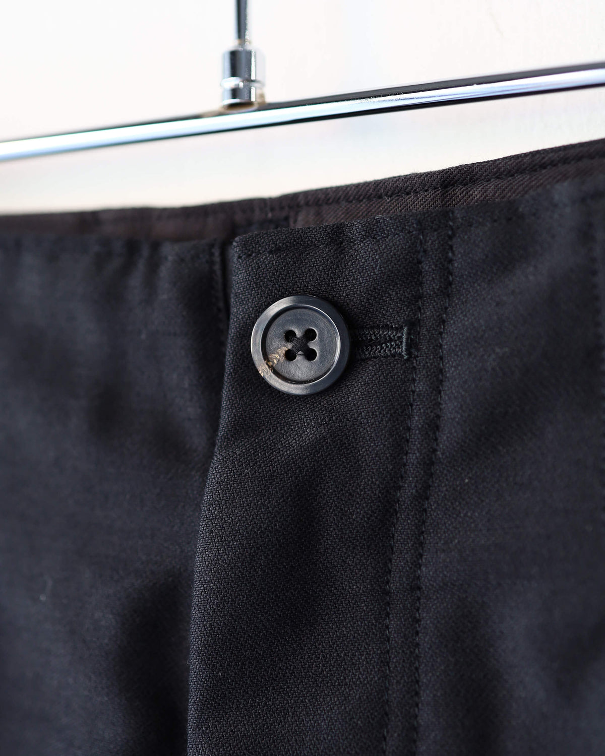 Shetland wool moleskin - Pearce "Black"