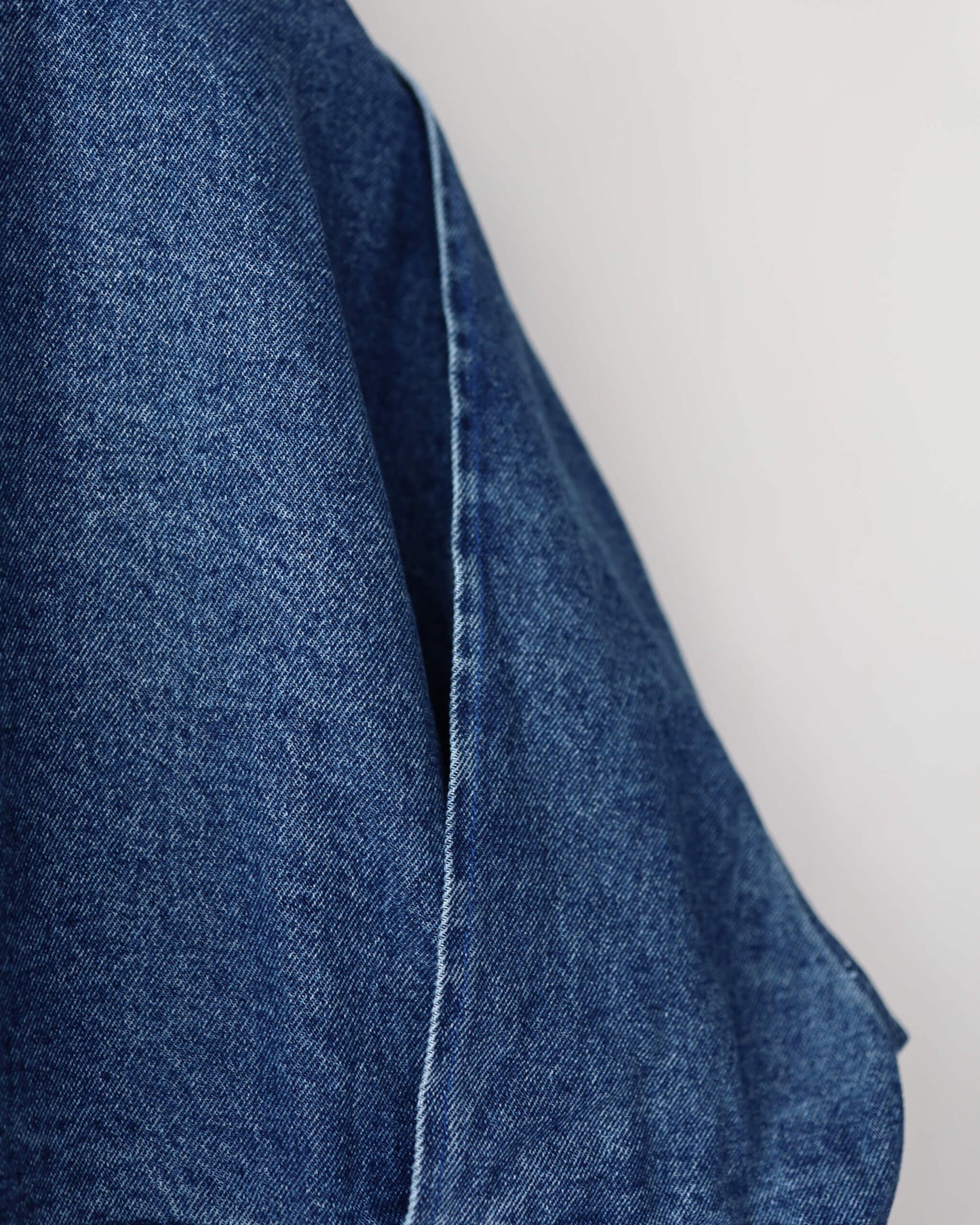 FLOAT DENIM BLOUSON "BLUE"