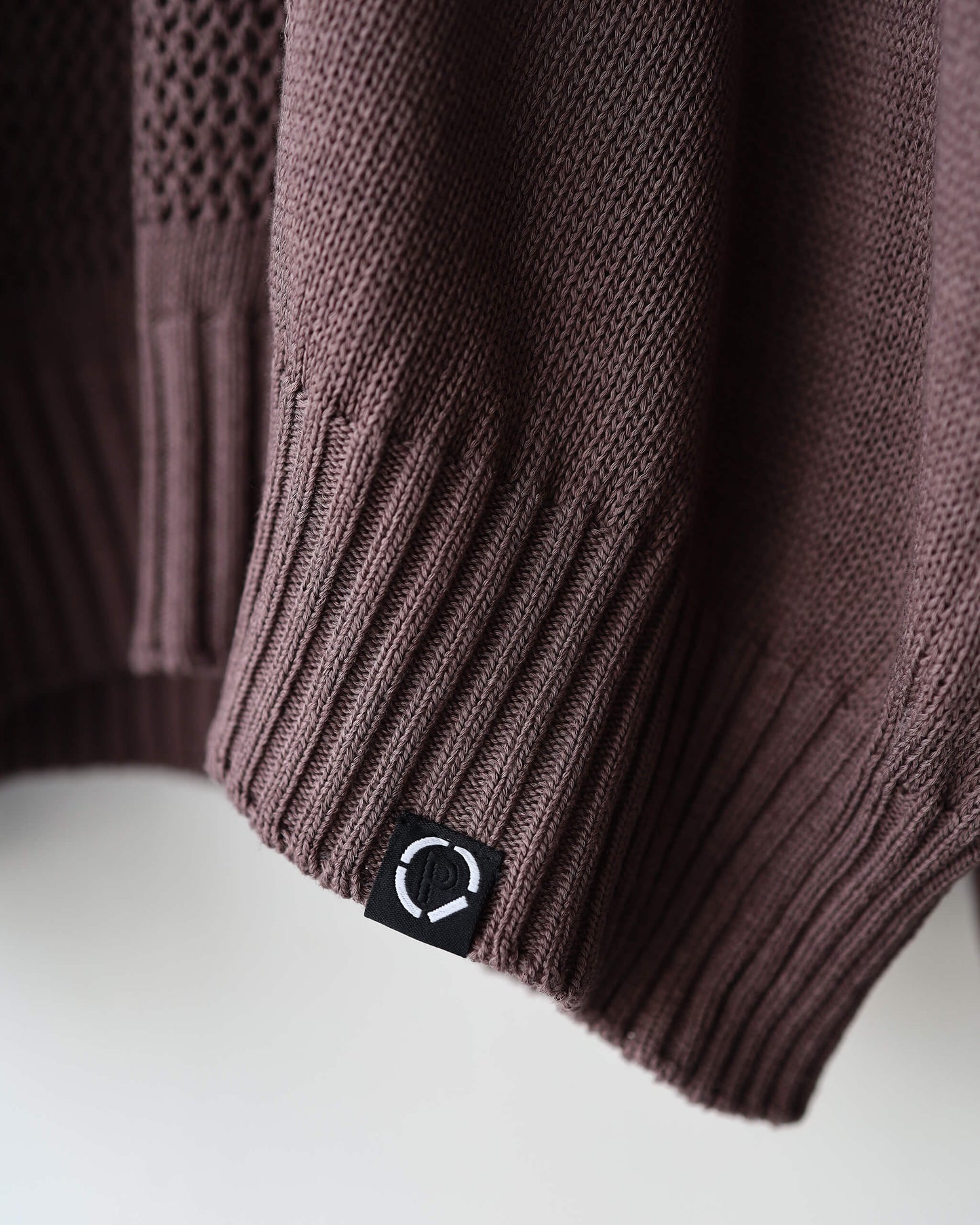 WINDOW WEB SWEATER "BROWN"