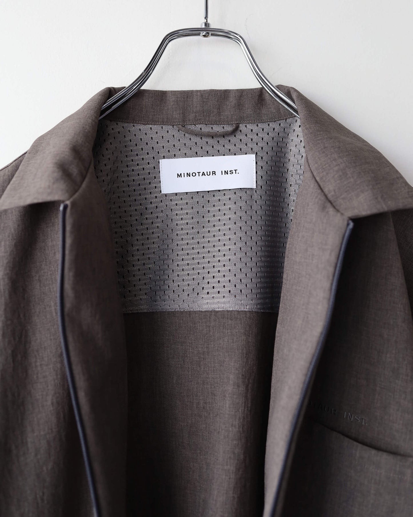 S/S ZIP SHIRTS "GRAY"