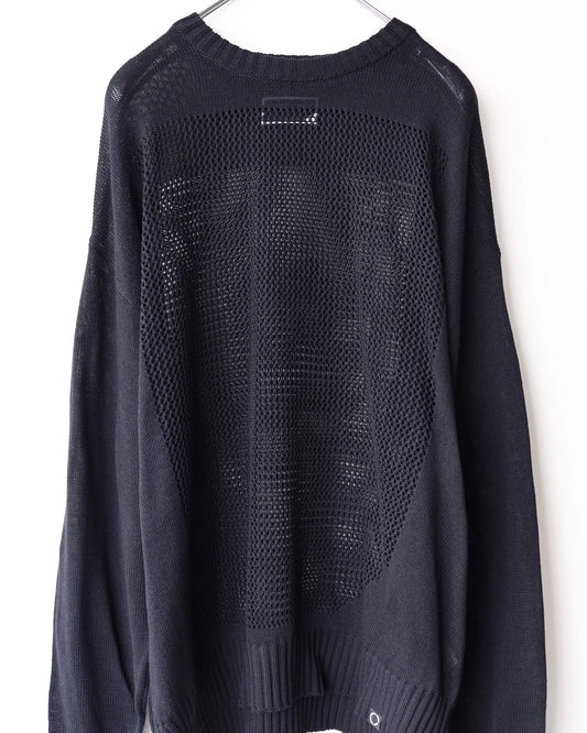 WINDOW WEB SWEATER "BLACK"