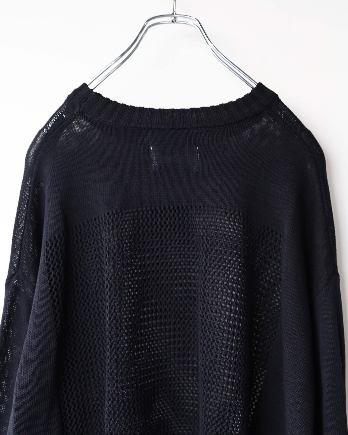 WINDOW WEB SWEATER "BLACK"