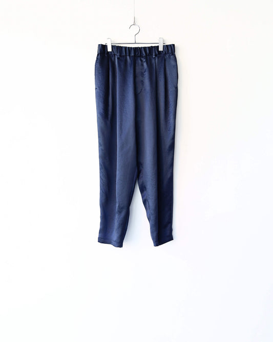 V-SATIN 2T SLACKS "NAVY"