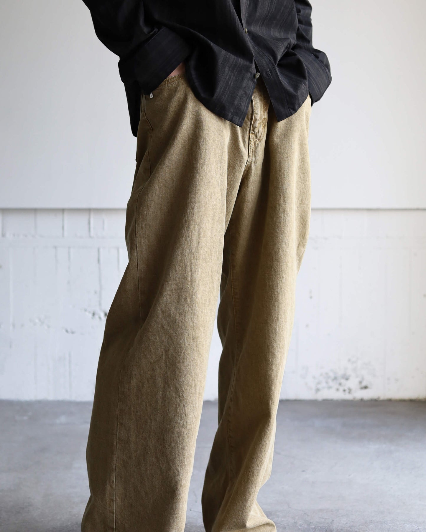 ZIMBABWE COTTON DENIM ASHLEY JEANS "KHAKI BEIGE"