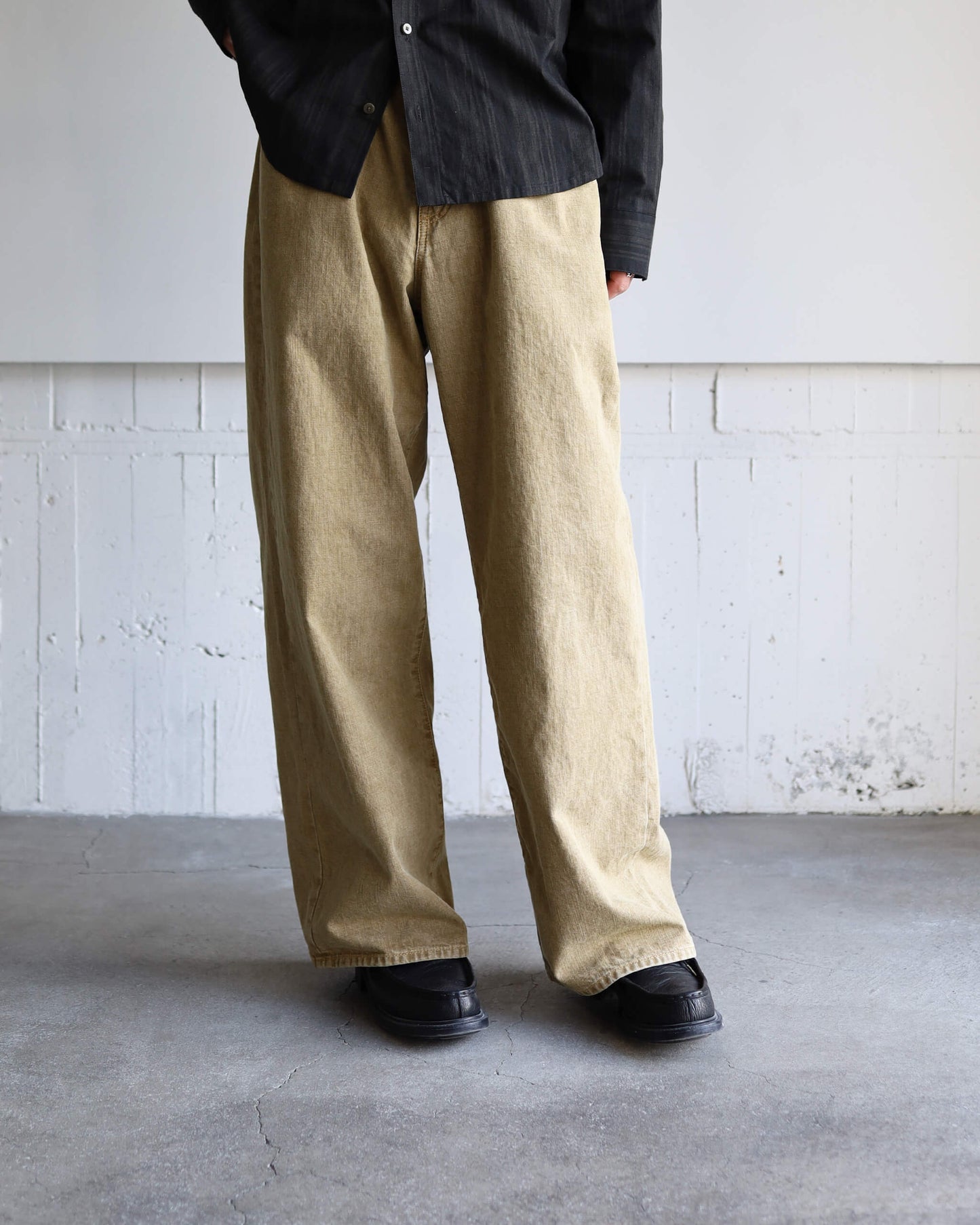 ZIMBABWE COTTON DENIM ASHLEY JEANS "KHAKI BEIGE"