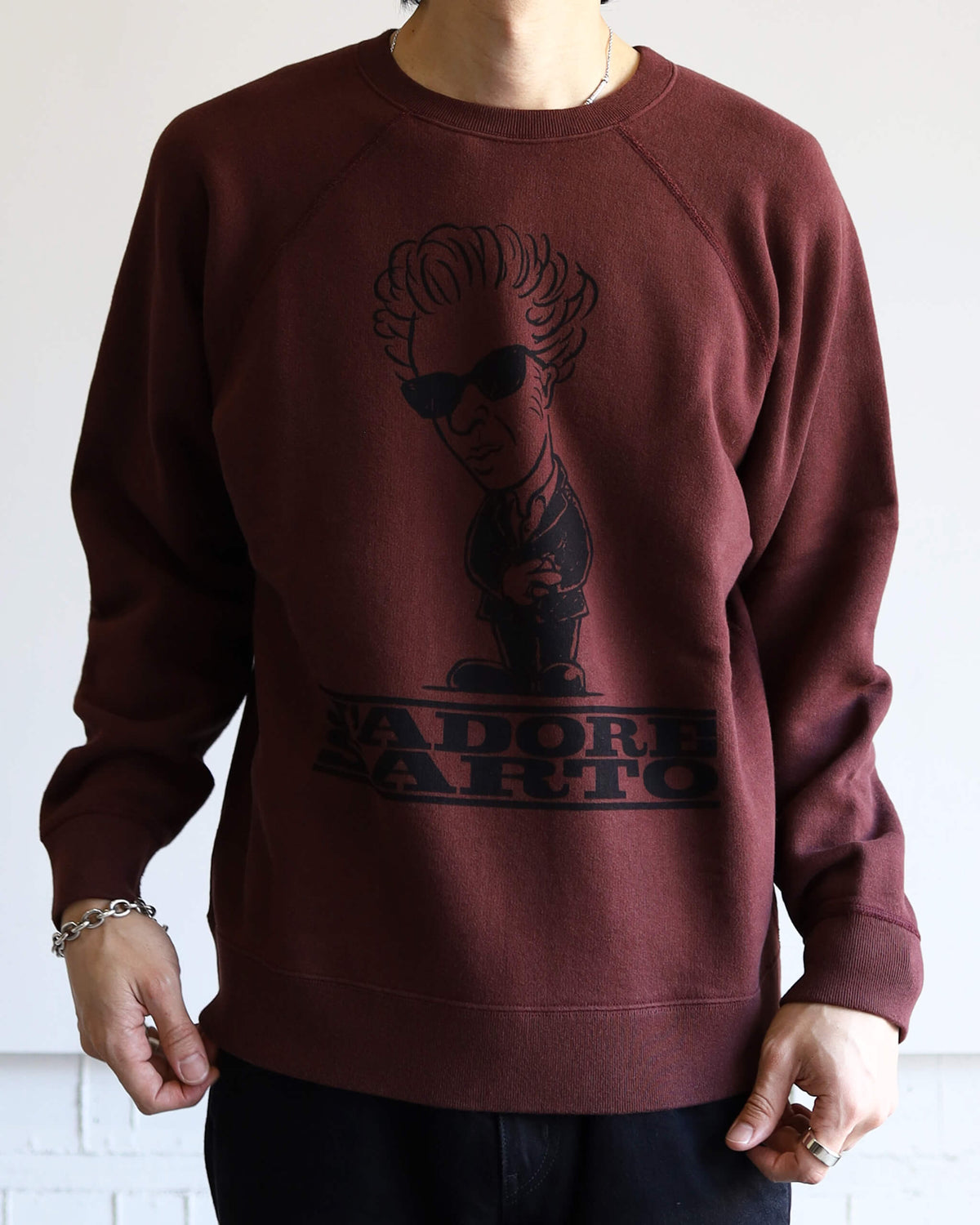FILM MAKER PRINT SWEATSHIRT "BORDEAUX"